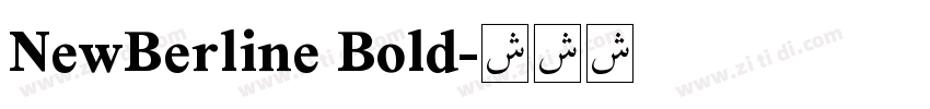 NewBerline Bold字体转换